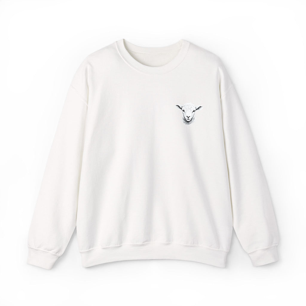 Comfort with a Purpose: The Lamb Embroidered Crewneck Sweatshirt