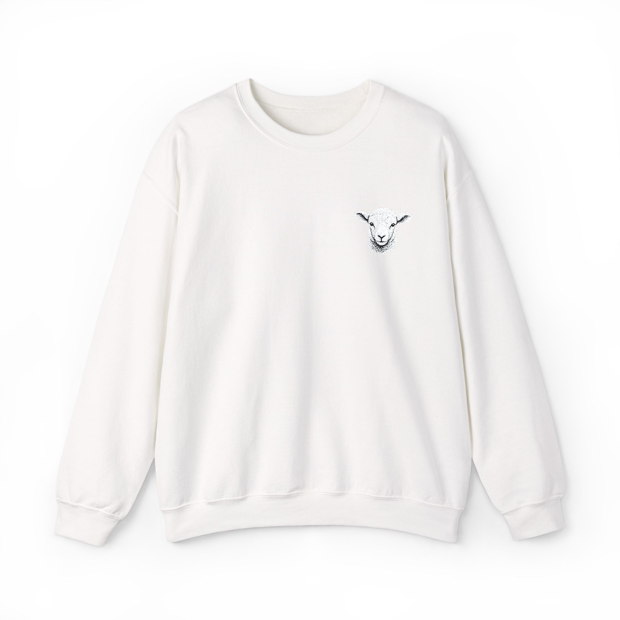 Comfort with a Purpose: The Lamb Embroidered Crewneck Sweatshirt