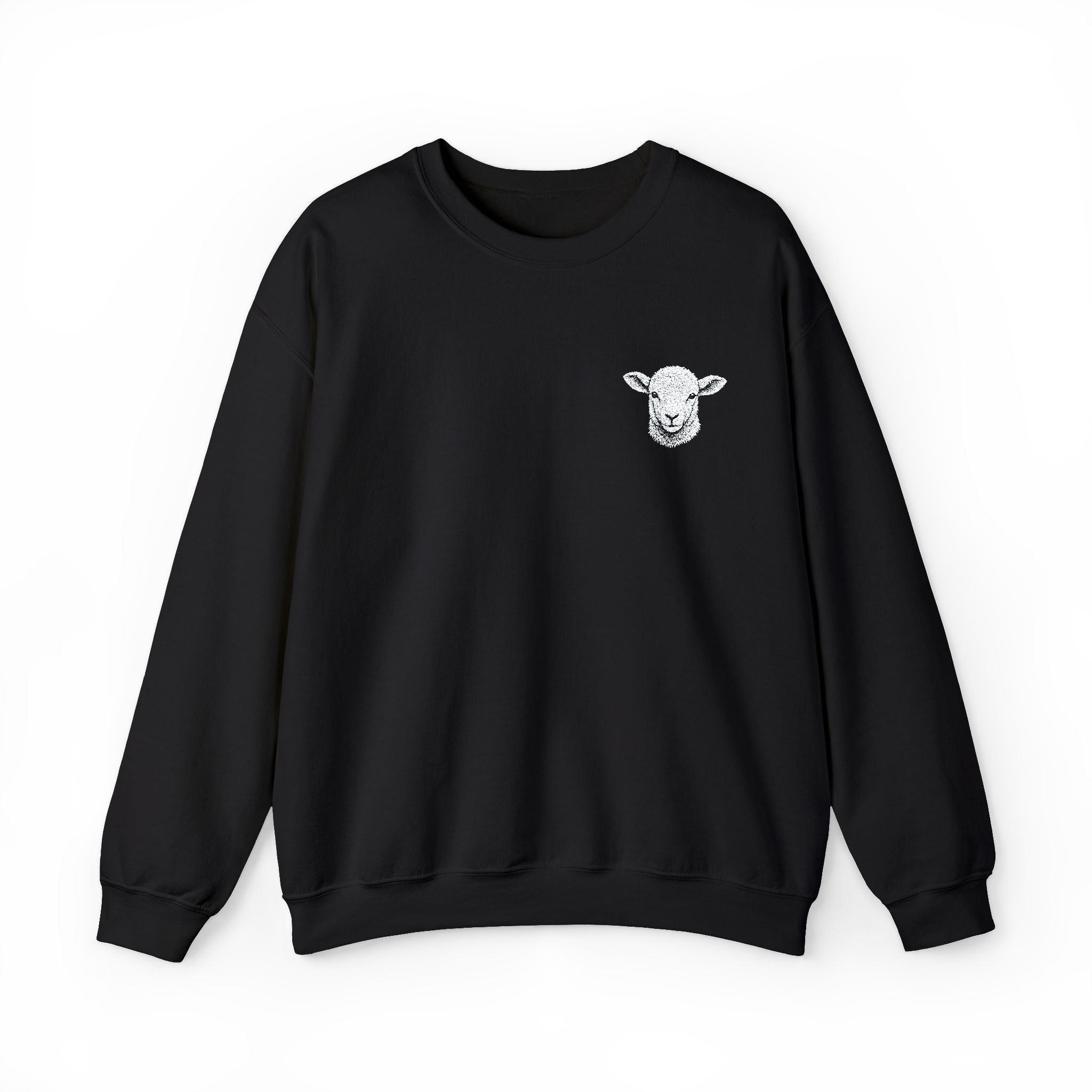 Comfort with a Purpose: The Lamb Embroidered Crewneck Sweatshirt