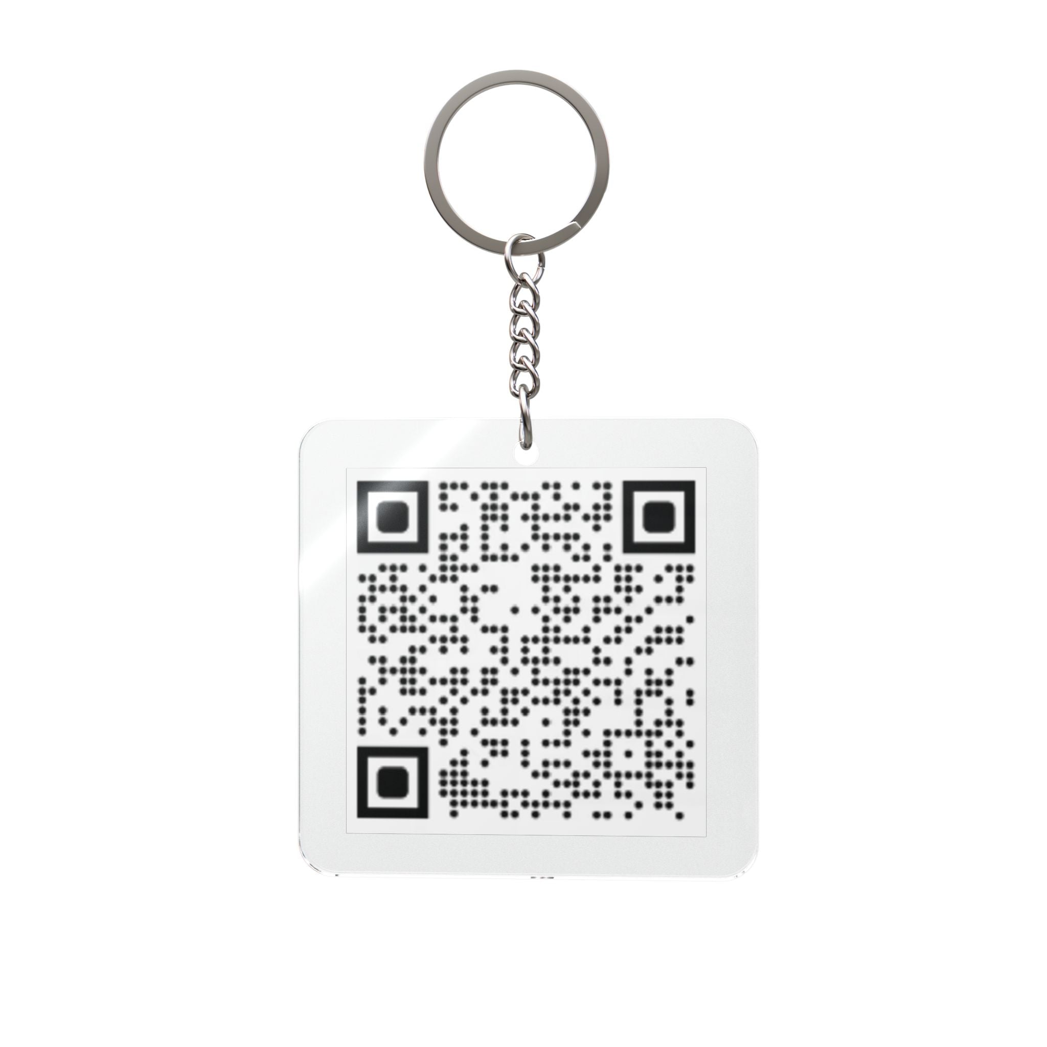 Square Keychain — QR Code to Holy Bible App